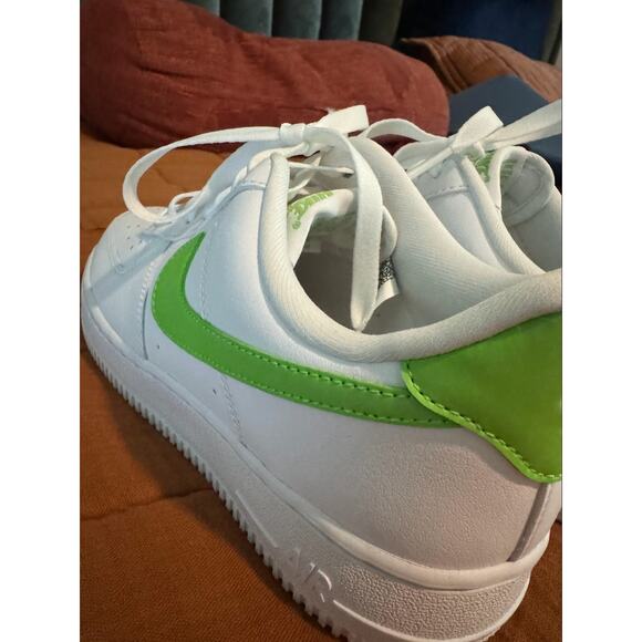 New Nike Air Force 1 - White with Neon Green - Picture 6 of 9